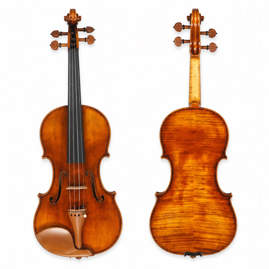 Ming Jiang Zhu violin model 905 front and back view